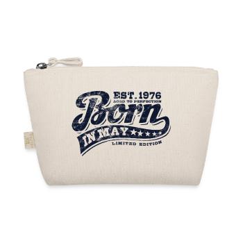 Born in May 1976 - Geburtstag - Geschenk - Bio-Täschchen - Natur - Vorne