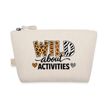 Wild About Activities Safari Animal Print Design - Organic Pouch - nature - Front