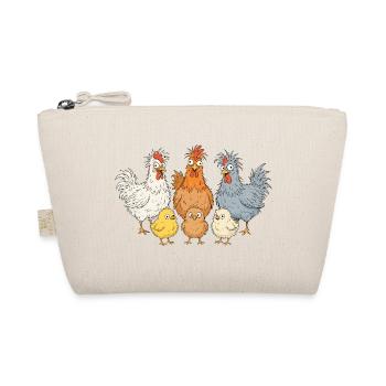 Crazy Chicken Family - Organic Pouch - nature - Front