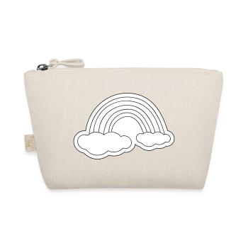 Minimalist rainbow on clouds - Organic Pouch - nature - Front