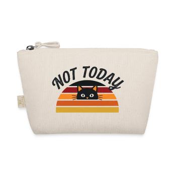 Not Today - Morgenmuffel Katzen Retro Design - Bio-Täschchen - Natur - Vorne