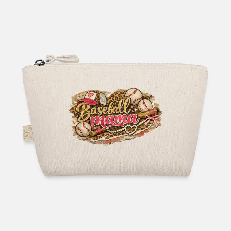 Baseball Mama Leopard – Grunge-Western-Stil Bio-Täschchen