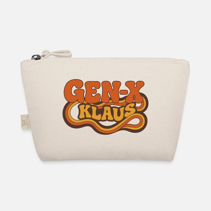 Gen-X Klaus: Psychedelic Retro - Bio-Täschchen - Natur