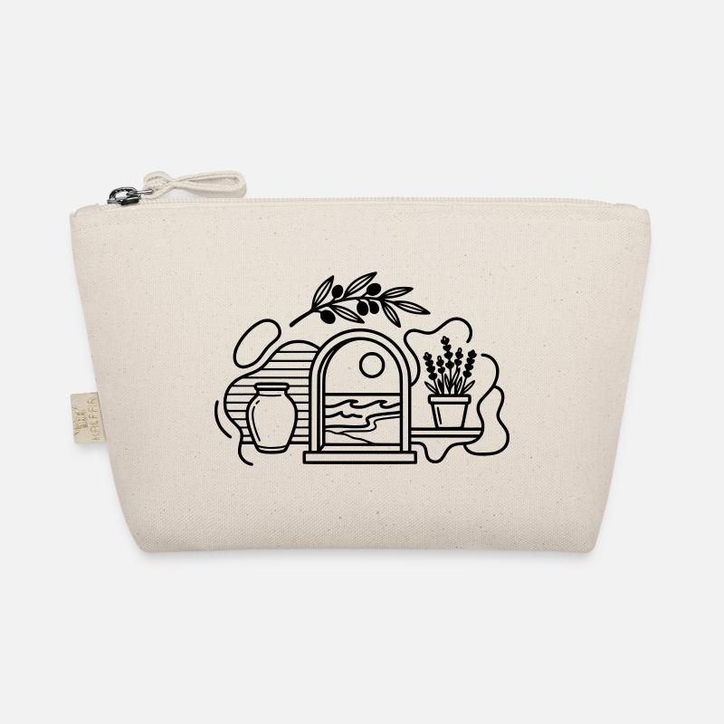 Mediterranean Breeze Olive Branch and Aegean View Organic Pouch