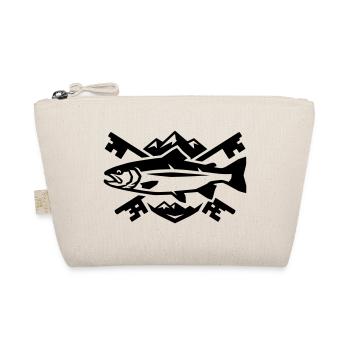 Trout Mountains Coat of Arms Fishing Angling Club Logo - Organic Pouch - nature - Front