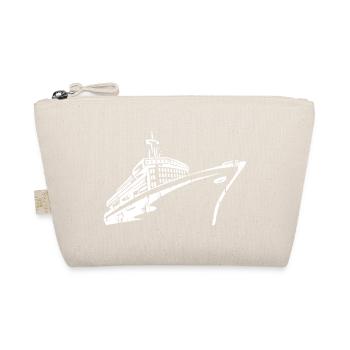 Kreuzfahrtschiff Silhouette Typografie - Bio-Täschchen - Natur - Vorne