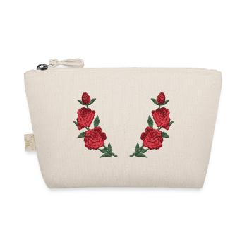 Cadre de bordure en rose rouge - Trousse biologique - nature - Devant