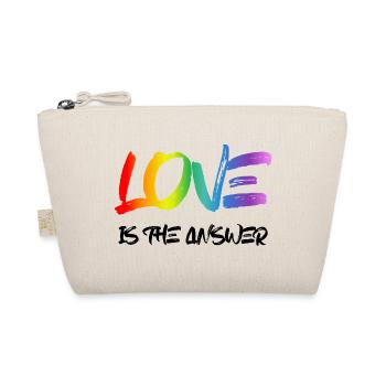 Love is the Answer Rainbow - Bio-Täschchen - Natur - Vorne
