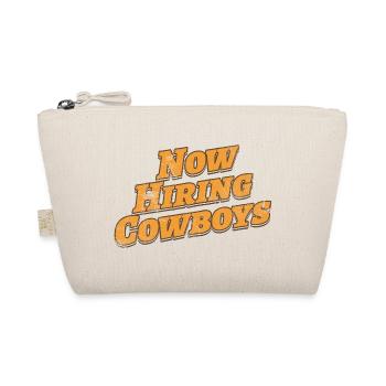Now Hiring Cowboys | Funny Western  - Organic Pouch - nature - Front