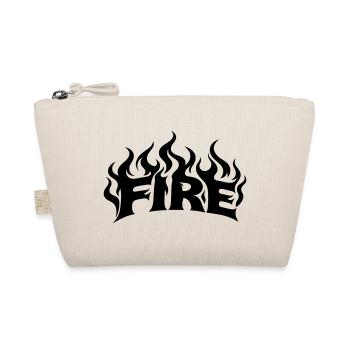 Fire flames - colors freely selectable - Organic Pouch - nature - Front