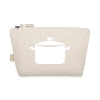 Cooking pot cooking pot icon white gift chef - Organic Pouch - nature - Front