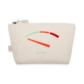 Turbo-Tachometer Grafik - Bio-Täschchen - Natur - Vorne