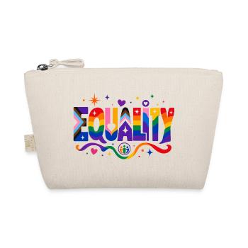 Equality Statement für Pride Fans CSD Outfit - Bio-Täschchen - Natur - Vorne