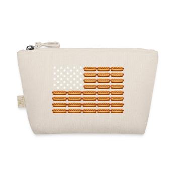 4th of July American Flag Hot Dog – Lus - Organic Pouch - nature - Front