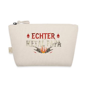 Echter Metal Papa Heavy Metal Geschenk - Bio-Täschchen - Natur - Vorne