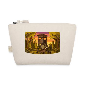 Forest Hunting Lookout Tower - Organic Pouch - nature - Front