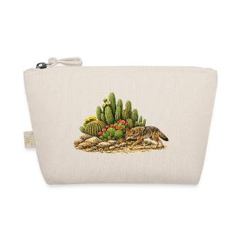 Cactus with Coyote - Organic Pouch - nature - Front