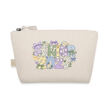 Senior 2027 Pastell-Blumenpatchwork & Schleifen - Bio-Täschchen - Natur - Vorne