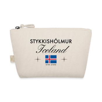 Stykkishólmur Island Koordinaten Reise Souvenir - Bio-Täschchen - Natur - Vorne