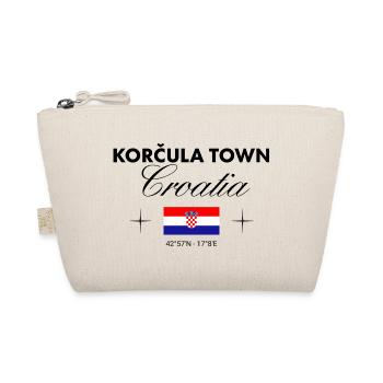 Korčula Kroatien Koordinaten Reise Souvenir - Bio-Täschchen - Natur - Vorne