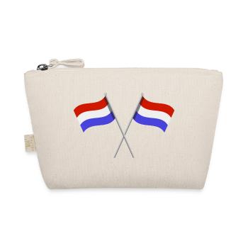 Niederländische Flagge - Bio-Täschchen - Natur - Vorne