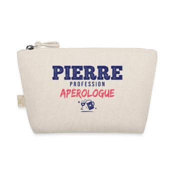 Pierre Aperologue – Lustiges Geschenk - Bio-Täschchen - Natur - Vorne
