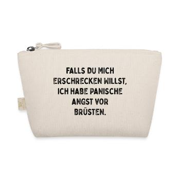 Brüste machen Panik - Bio-Täschchen - Natur - Vorne