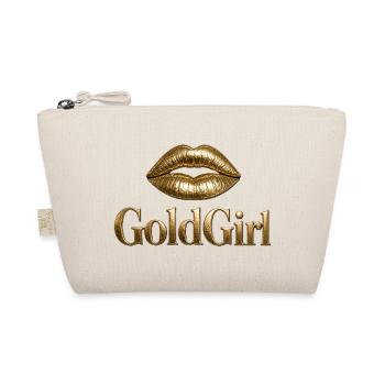 GoldGirl Metallic Lips Logo - Bio-Täschchen - Natur - Vorne