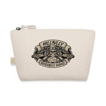 Hillbilly Rockabilly Garage Skull - Bio-Täschchen - Natur - Vorne