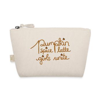 Pumpkin Spice Latte - kreatives Herbst Design - Bio-Täschchen - Natur - Vorne
