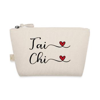 Tai Chi Herz - Bio-Täschchen - Natur - Vorne
