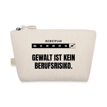 Gewalt ist kein Berufsrisiko. — Statement - Bio-Täschchen - Natur - Vorne