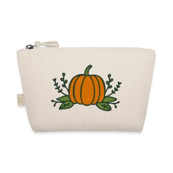 Kürbis Halloween Herbst - Bio-Täschchen - Natur - Vorne