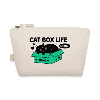Cat Box Life Katzen Logo - Bio-Täschchen - Natur - Vorne
