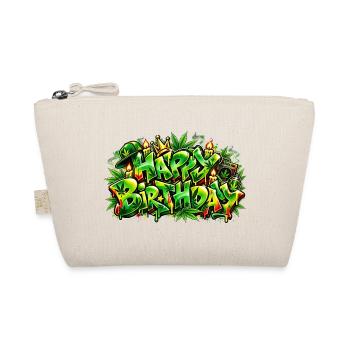 Herzlichen Glückwunsch zum Geburtstag Graffiti Jungle: Entspannte Atmosphäre! - Bio-Täschchen - Natur - Vorne