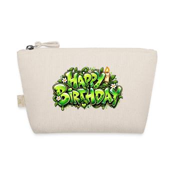 Alles Gute zum Geburtstag Graffiti-Kerze: Naturgeschenk! - Bio-Täschchen - Natur - Vorne
