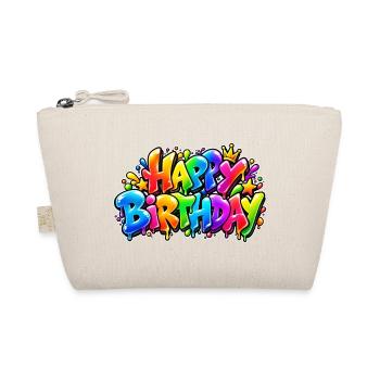 Alles Gute zum Geburtstag Rainbow Bubble: Wow-Effekt! - Bio-Täschchen - Natur - Vorne