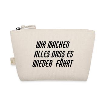 Werkstatt Slogan  - Bio-Täschchen - Natur - Vorne