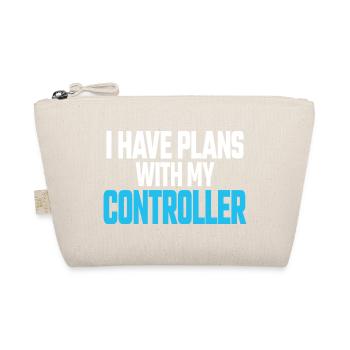 Ich habe Pläne mit meinem Controller Funny Gamer Gift - Bio-Täschchen - Natur - Vorne