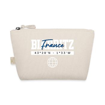 Biarritz Frankreich Koordinaten Reise Souvenir - Bio-Täschchen - Natur - Vorne