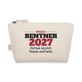 Offiziell Rentner 2027 – Geschenk zum Ruhestand - Bio-Täschchen - Natur - Vorne