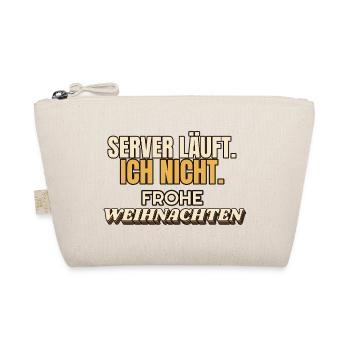Server läuft. Ich nicht. Frohe Weihnachten - IT - Bio-Täschchen - Natur - Vorne