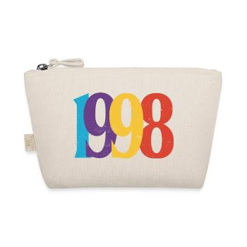 Geboren 1998 Geburtstagsgeschenk Geburtstag 98 - Bio-Täschchen - Natur - Vorne