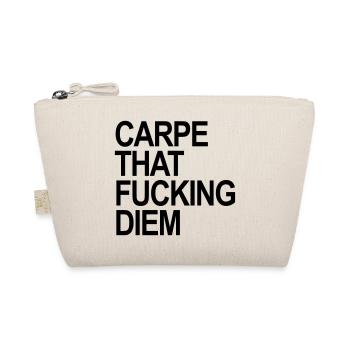 Carpe that fucking Diem - Bio-Täschchen - Natur - Vorne