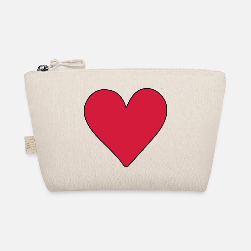 herz rot Bio-Täschchen