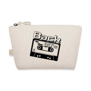 80er Party,Fun Shirt,Back to the 80s(25) - Bio-Täschchen - Natur - Vorne