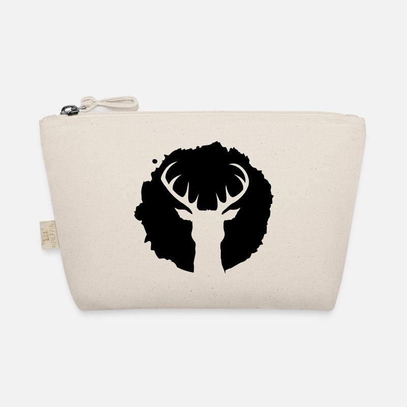 Hirsch Patch - Bio-Täschchen - Natur