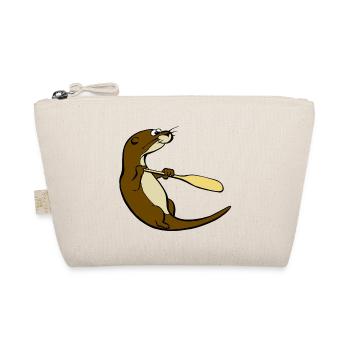 Classic Song of the Paddle otter logo - Organic Pouch - nature - Front