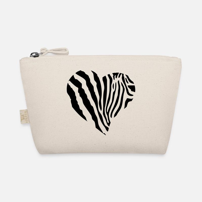 Zebra Heart Organic Pouch
