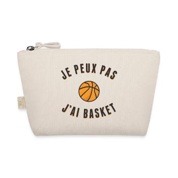 je peux pas j'ai basket - Trousse biologique - nature - Devant
